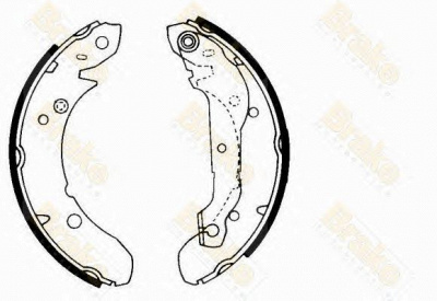 BRAKE ENGINEERING sh2152 -  Комплект тормозных колодок